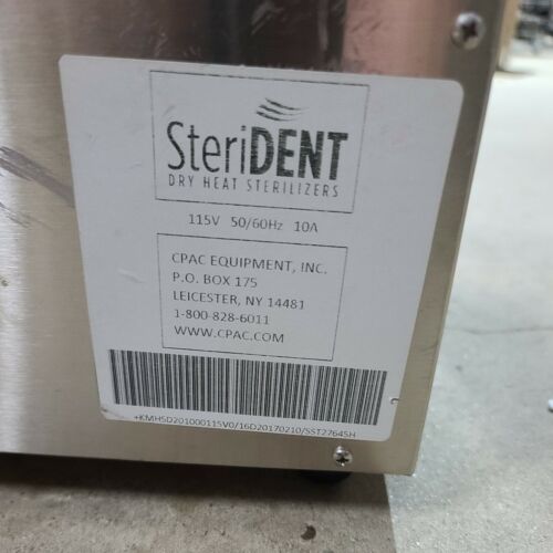 CPAC Steri-Dent Model 200 Dry Heat Sterilizer, 2 Instrument Trays, 110V - Image 5