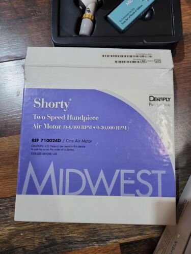 Dental Handpiece/ NEW MIDWEST SHORTY MOTOR TWO SPEED IN BOX - Image 2