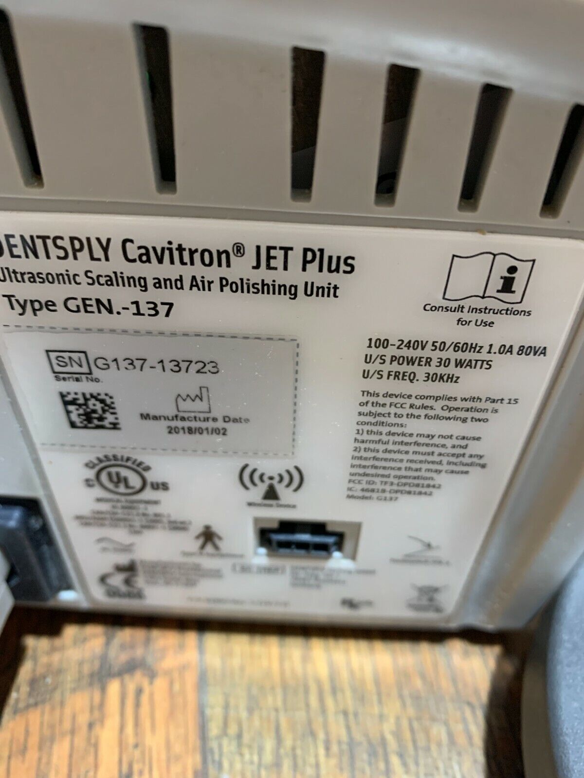 Dentsply Cavitron Jet Plus Ultrasonic Scaling & Air Polishing Unit Gen 137 Combo - Image 7