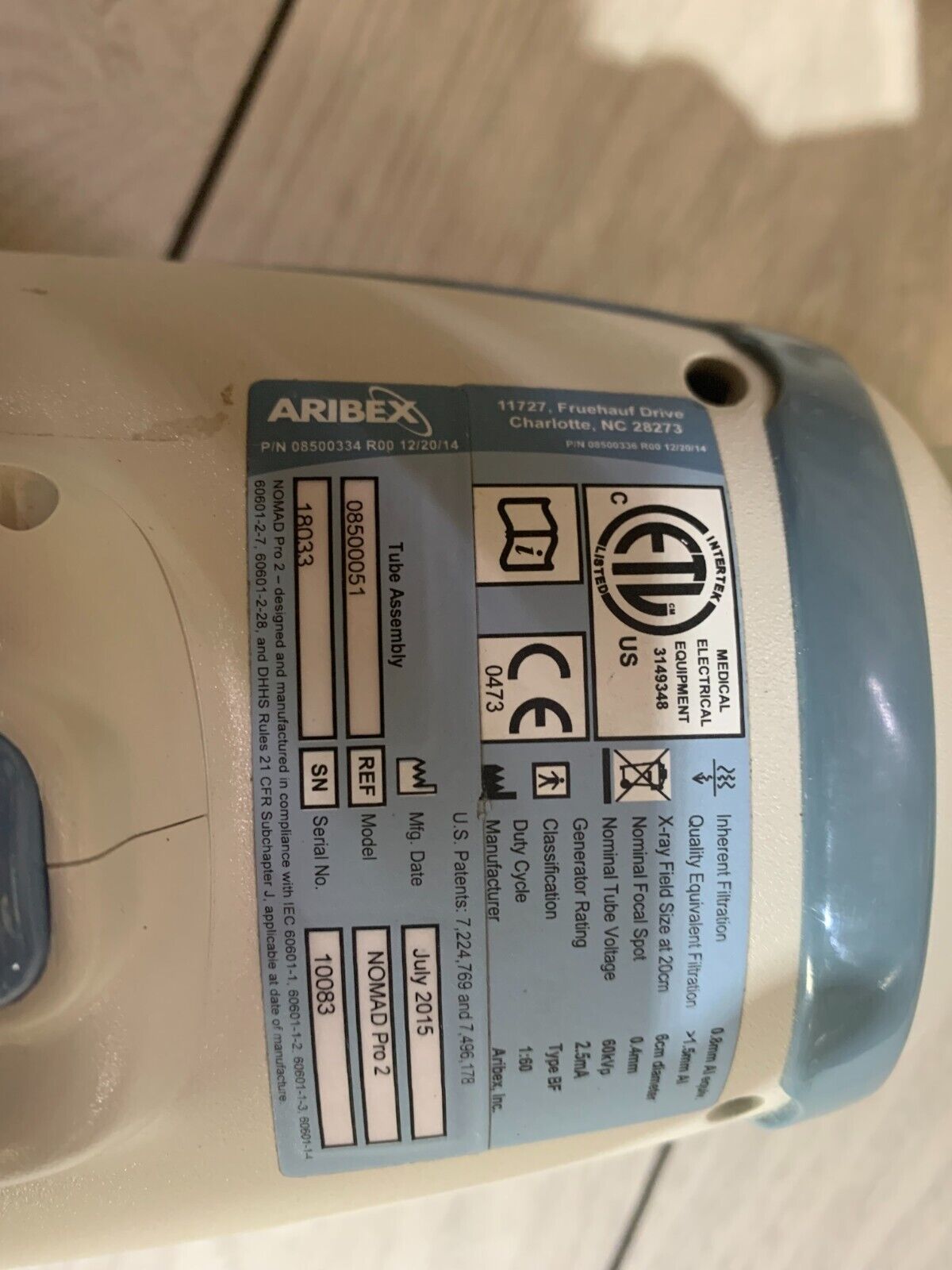 Aribex NOMAD Pro2 with batteries and charger - Image 9