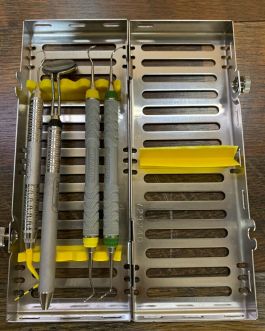 Hu-Friedy IMS cassette with 4 Hu-Friedy  instruments