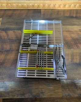 Hu-Friedy IMS Cassette Signature Series 8×11 with 6 Dental Instruments