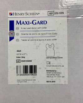 NEW Henry Schein Maxi Gard X-Ray Protective Apron adult 570-1379