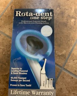 Rota-dent One Step Professional Powered Rotary Electric Toothbrush in Black NEW