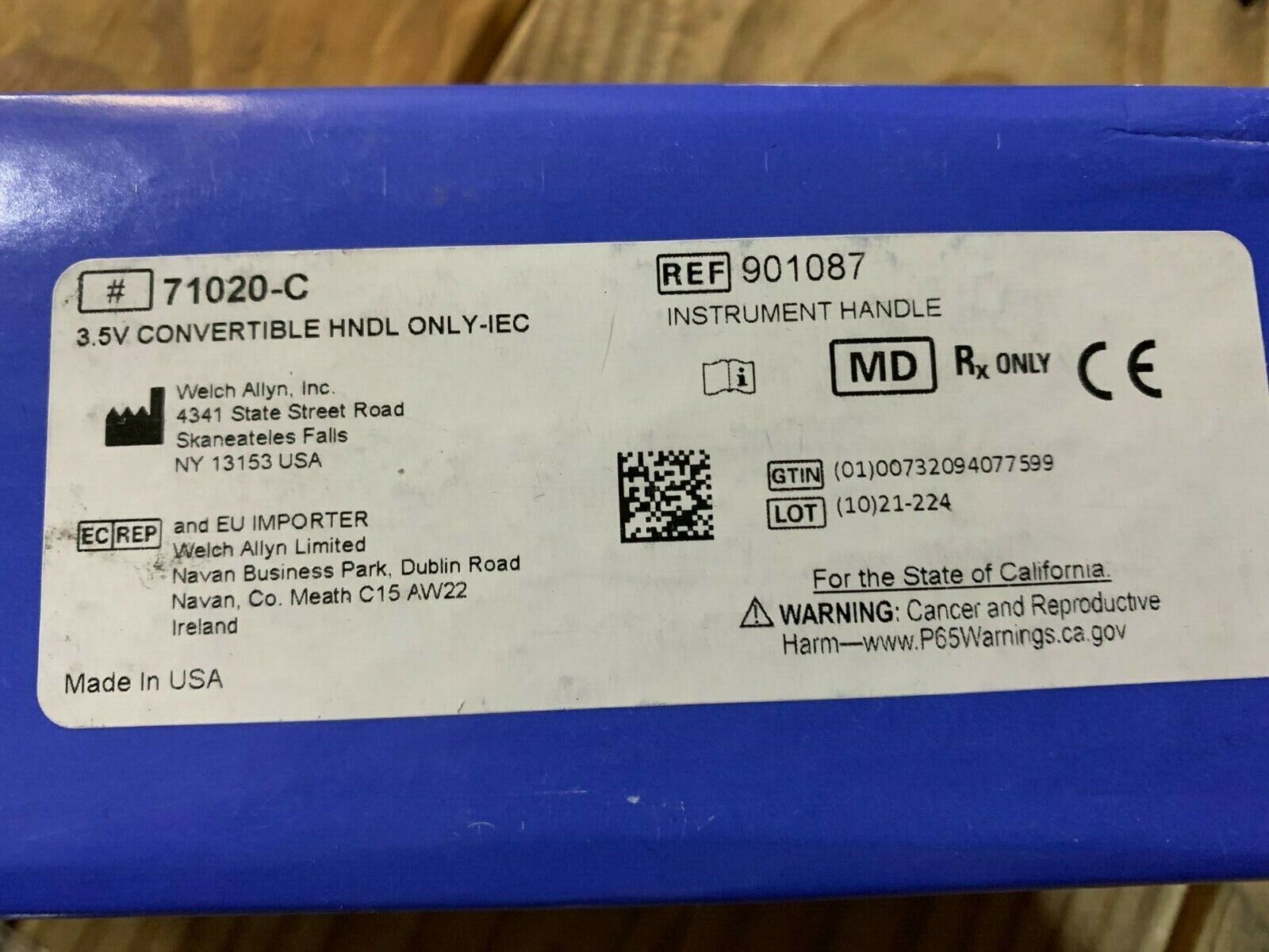 Welch Allyn 3.5V Convertible HNDL - IEC #71020-C - Image 2
