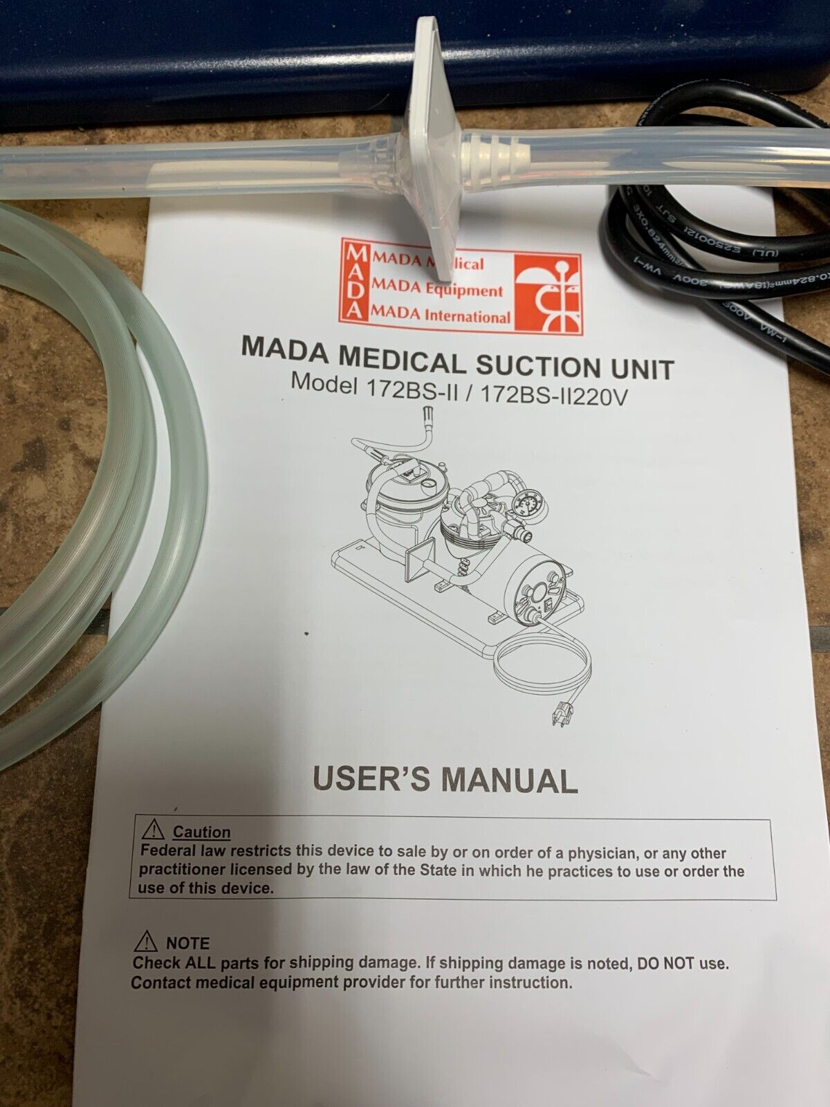 Mada Medical Suction Unit Model # 172BS-II - Image 5