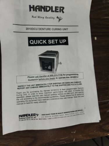 HANDLER 2010DCU TWO-STAGE DIGITAL 8 FLASK DENTURE CURING UNIT DENTAL LAB - Image 4
