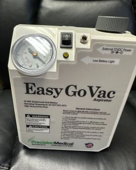 Precision Medical Easy Go Vac Portable Suction Aspiration Vacuum Pump PM65