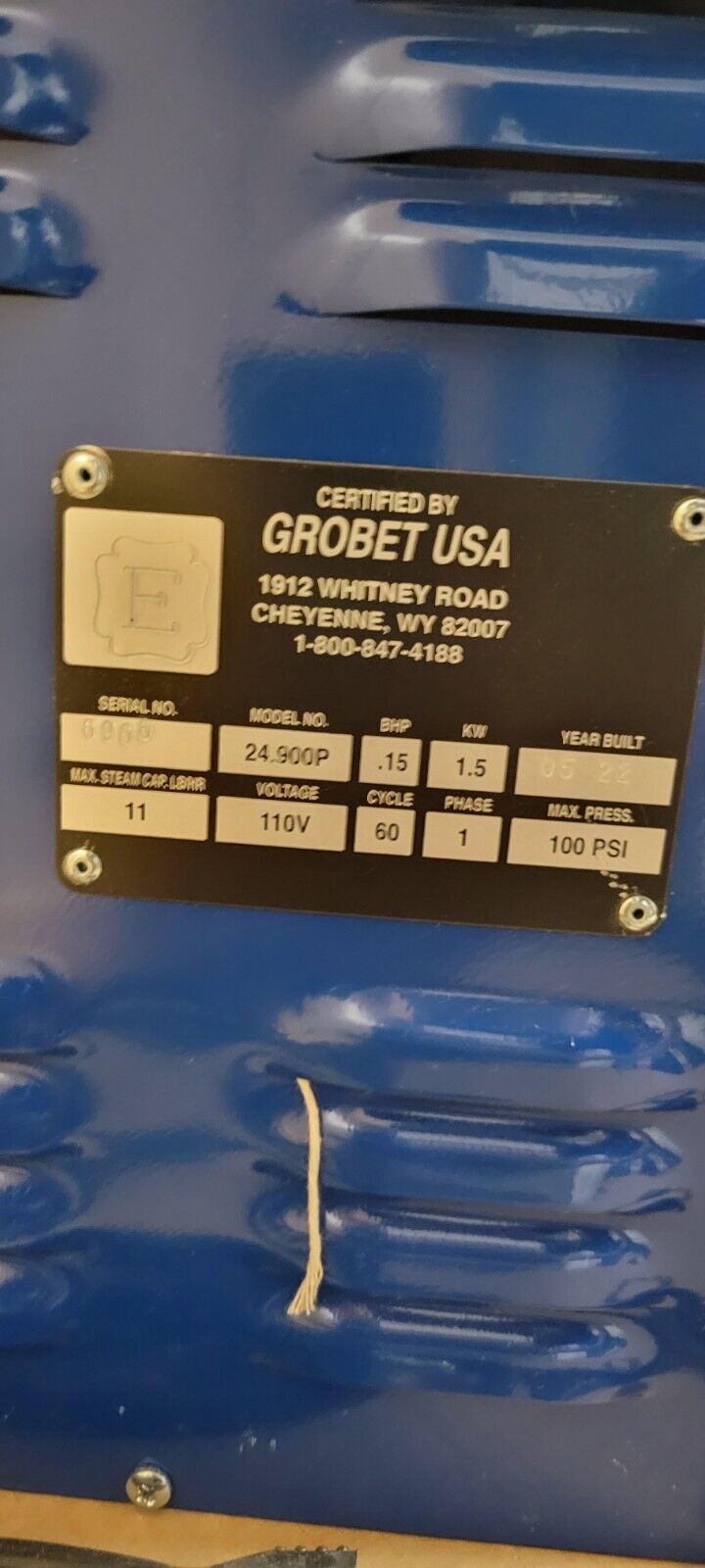 GROBET USA Model 24.9 STEAM CLEANER - Image 5