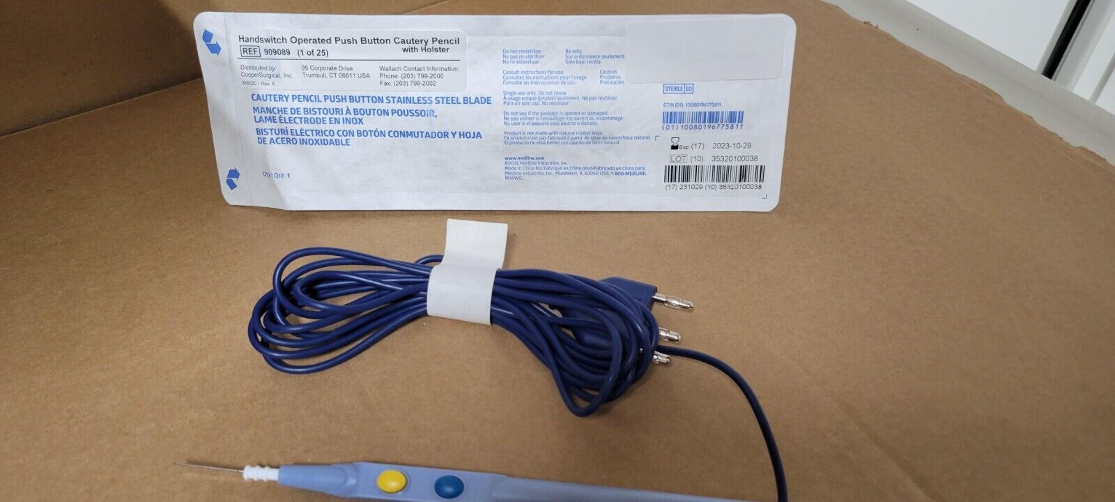 Wallach Handswitch-Operated Push-Button CAUTERY PENCIL w/HOLSTER - #909089 - Image 2