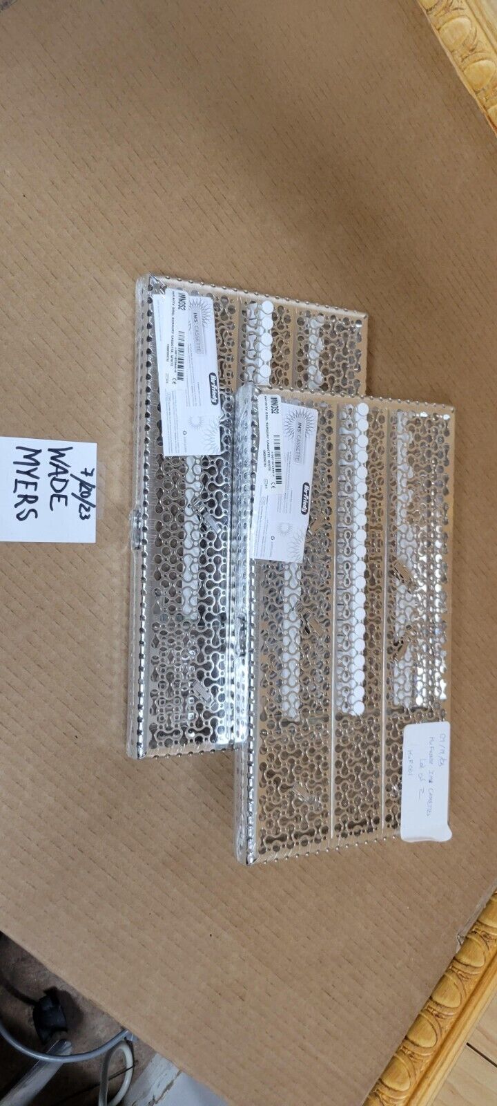 Hu Friedy IMS CASSETTES (Lot of 2) - IMNS02 Infinity Oral Surgery, White