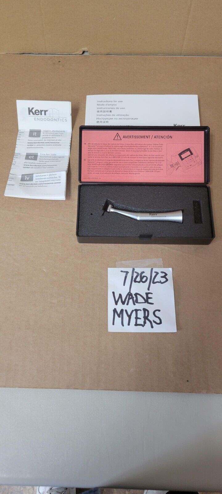 (NEW) KaVo Kerr-Endo ELEMENTS 8:1 HAND PIECE - 1.011.686 065-1655 - Image 2