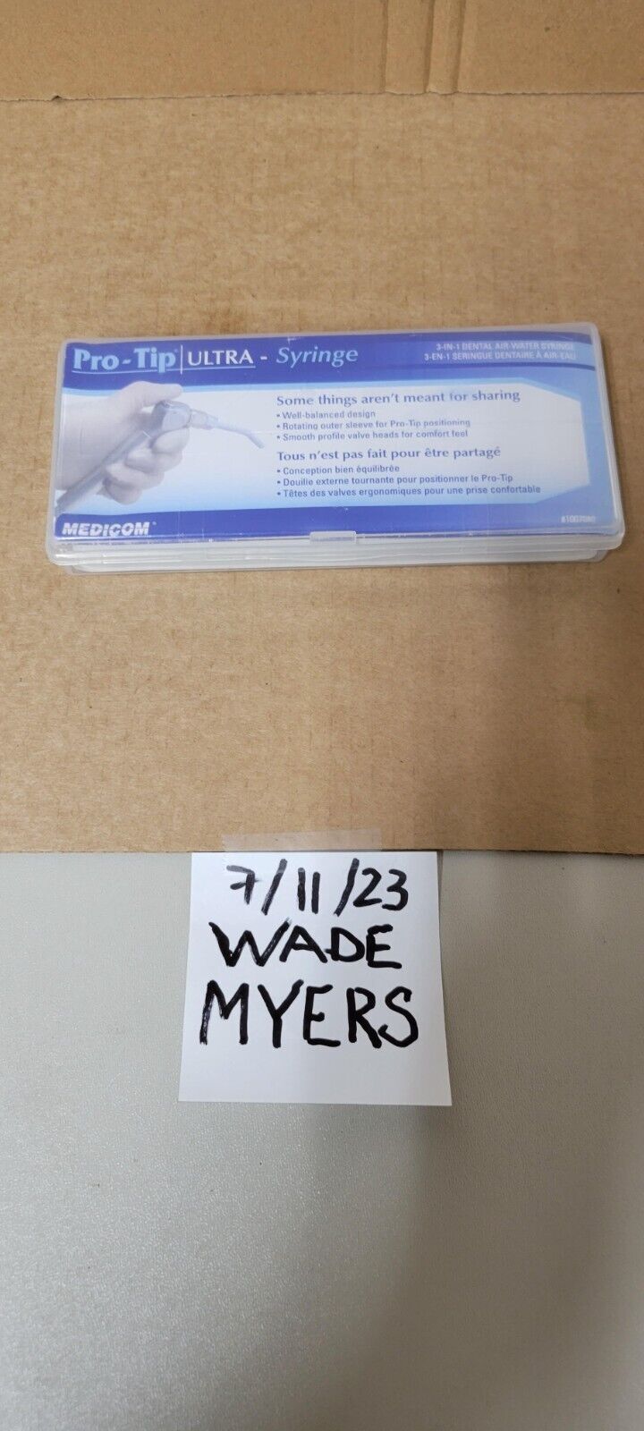 MEDICOM Pro Syringe PRO-TIP ULTRA Air/Water SYRINGE 1007080