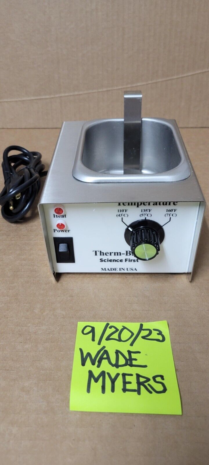 (BRAND NEW) Science First THERM BATH 70-100 (699-9900) 120v