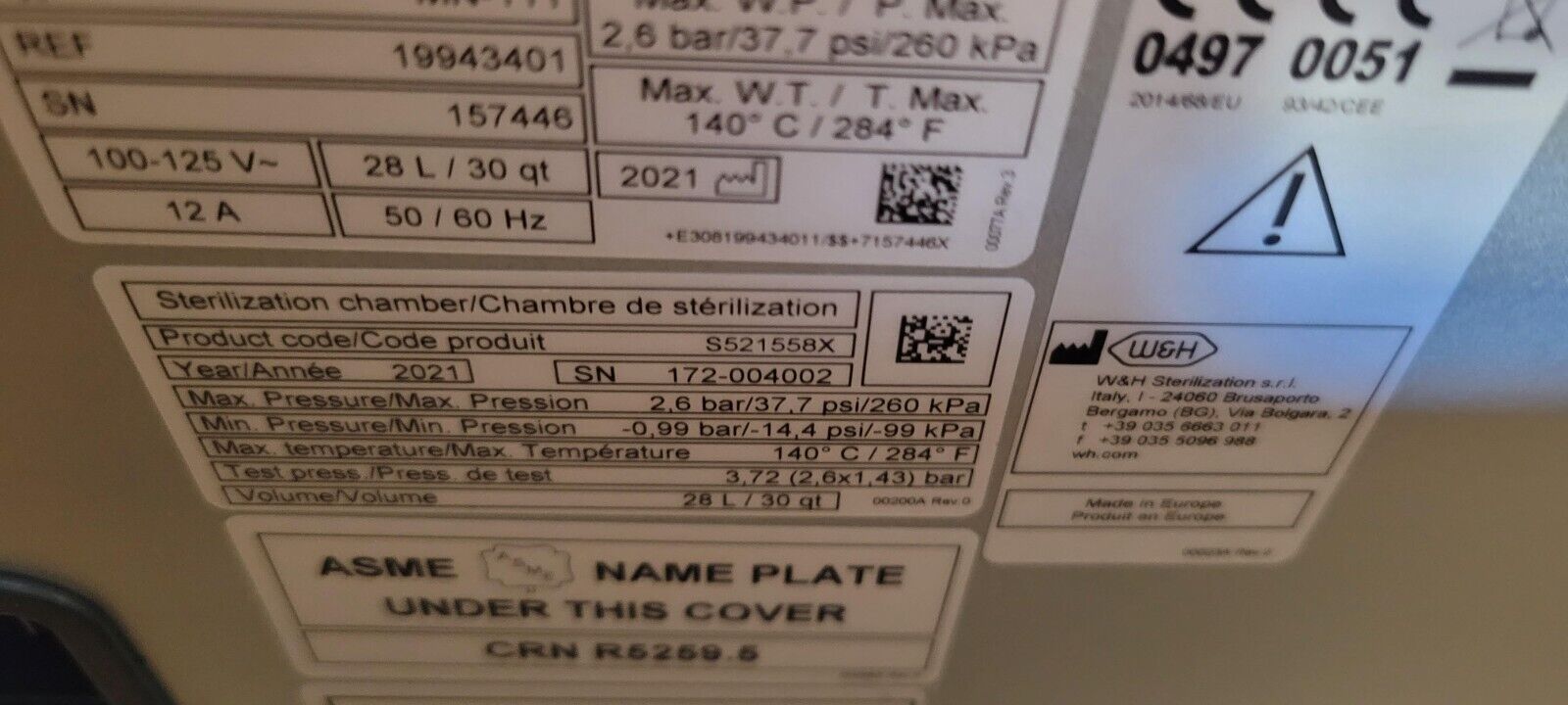 (BRAND NEW) W&H Lexa MN-111 STERILIZER - Image 7