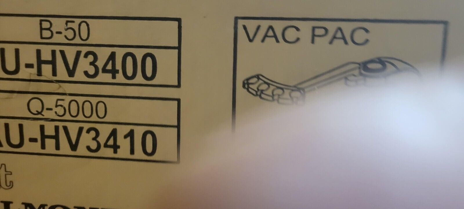 (NEW) Takara BELMONT VAC PAC Q-5000 AU-HV3410 Delivery Components - Image 3