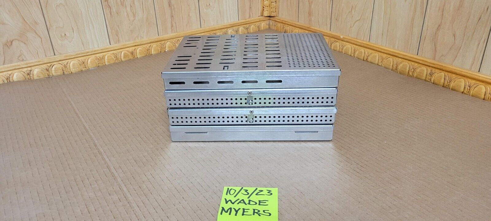 (Pre-owned) THOMPSON Autoclavable INSTRUMENT STERILIZATION CASSETTES - Lot of 4 - Image 2