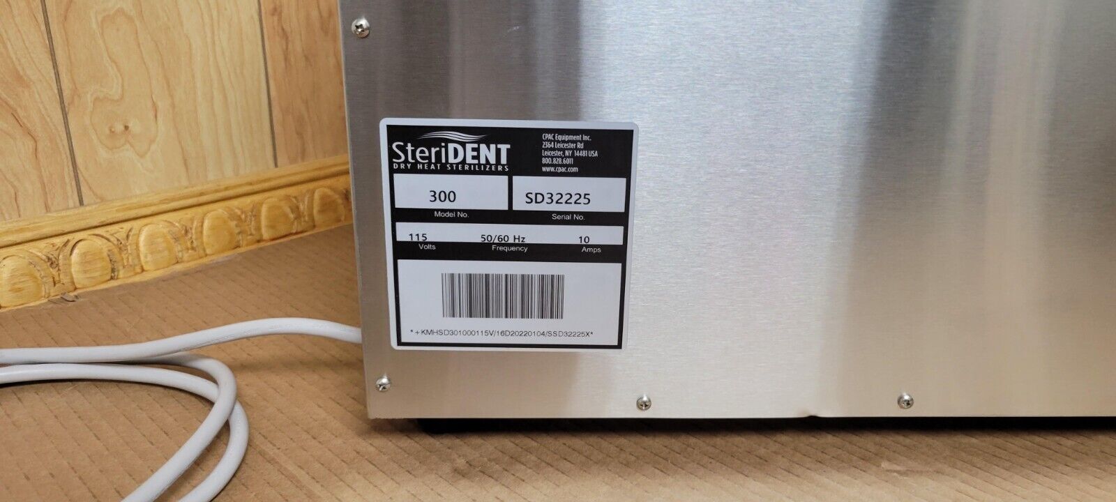(BRAND NEW) CPAC SteriDent 300 Dry Heat Sterilizer - Ref 32225 - Image 6