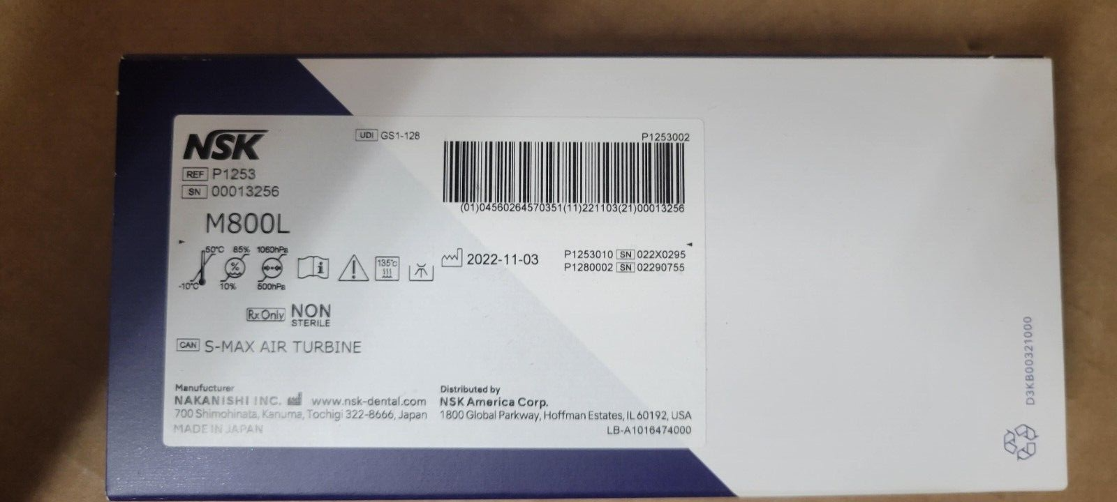 NSK S-Max M800L Optic Mini Head High-speed OPTIC TURBINE HdPc - Image 2