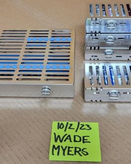 Hu Friedy Lot of 5 IMS SIGNATURE SERIES Instrument Sterilization Cassettes