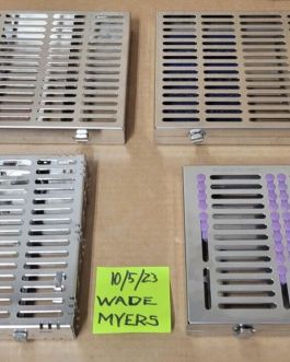 Hu Friedy IMS Signature Series 16″ Sterilization Cassettes – Lot of 4