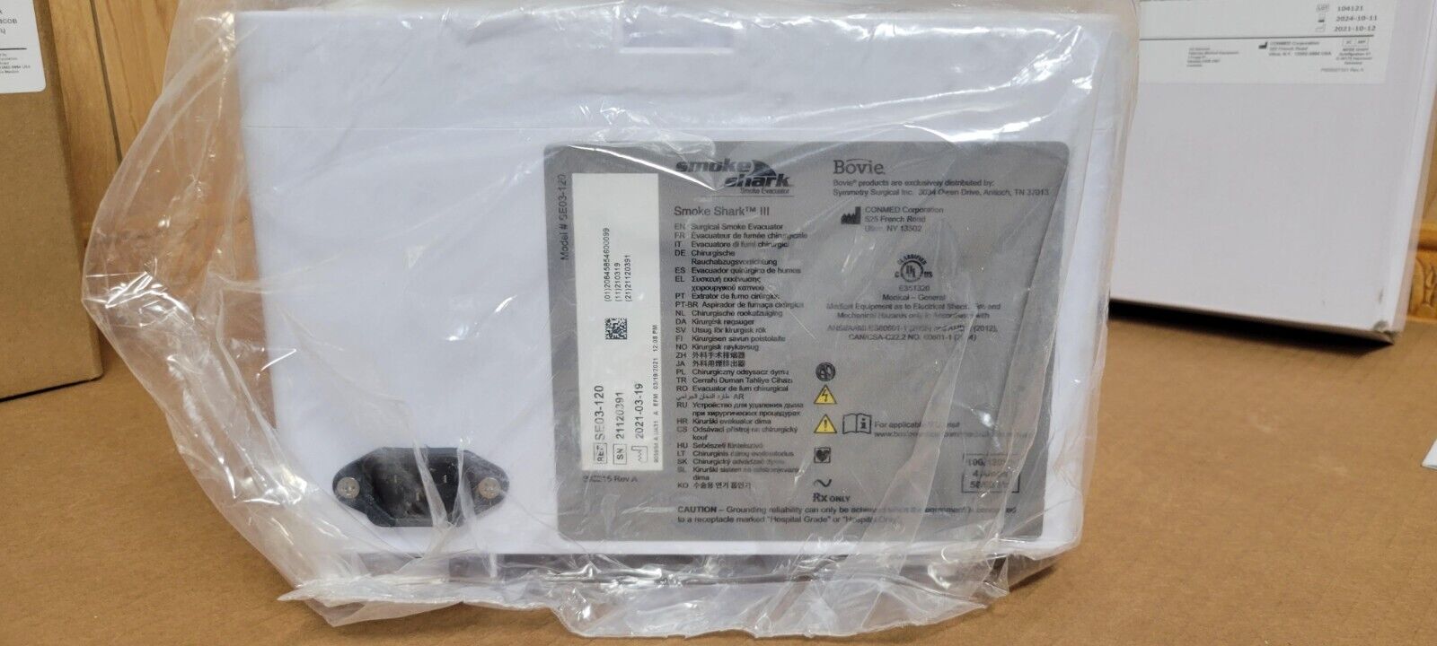 (Brand New) Bovie SMOKE SHARK III Smoke Evacuator SE03-100 / 020824 - Image 14